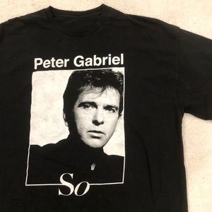 Peter Gabriel SO tee t-shirt men’s XL concert band music